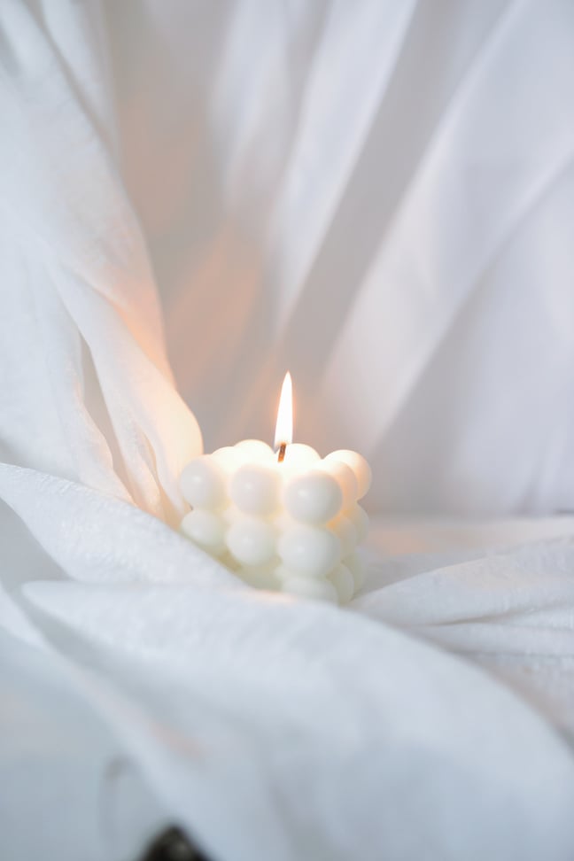 Close-up Photo of Lit Candle 